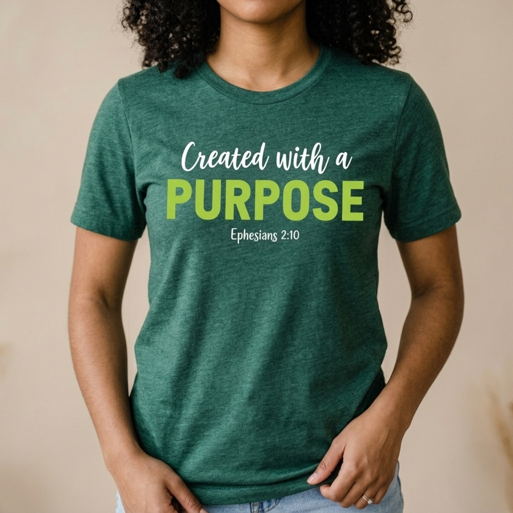Created with a Purpose - Ephesians 2:10 Graphic Tee